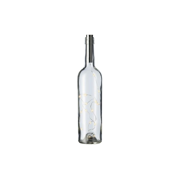 Lumineo Tapón guirnalda micro led para botella, 15 LEDs, luz cálida, temporizador 6 horas 2