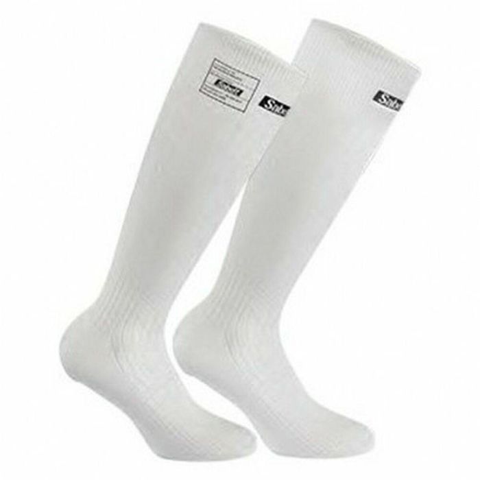 Sabelt SBZ150UI600SOCKSB4445 Calcetines UI-600 Blancos Talla 44-45 FIA 8856-2018 Compresión Gradual Confort Fabricado en Italia