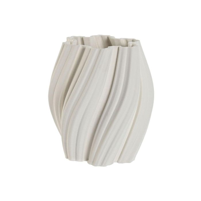 Jarron Moderno DKD Home Decor Blanco 19.5 x 23 x 19.5 cm