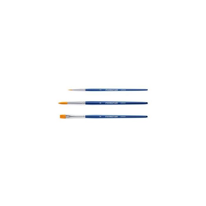 Staedtler 989-SBK3-3 Juego de 3 Pinceles para Bellas Artes, Lengua de Gato, Sintético 4 Staedtler 989-SBK3-3 Juego de 3 Pinceles para Bellas Artes, Lengua de Gato, Sintético 4