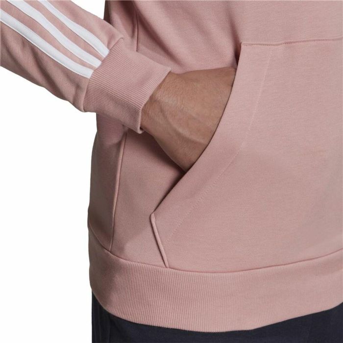 Sudadera con Capucha Hombre Adidas Essentials Wonder Mauve 3 Stripes Rosa 2 Sudadera con Capucha Hombre Adidas Essentials Wonder Mauve 3 Stripes Rosa 2