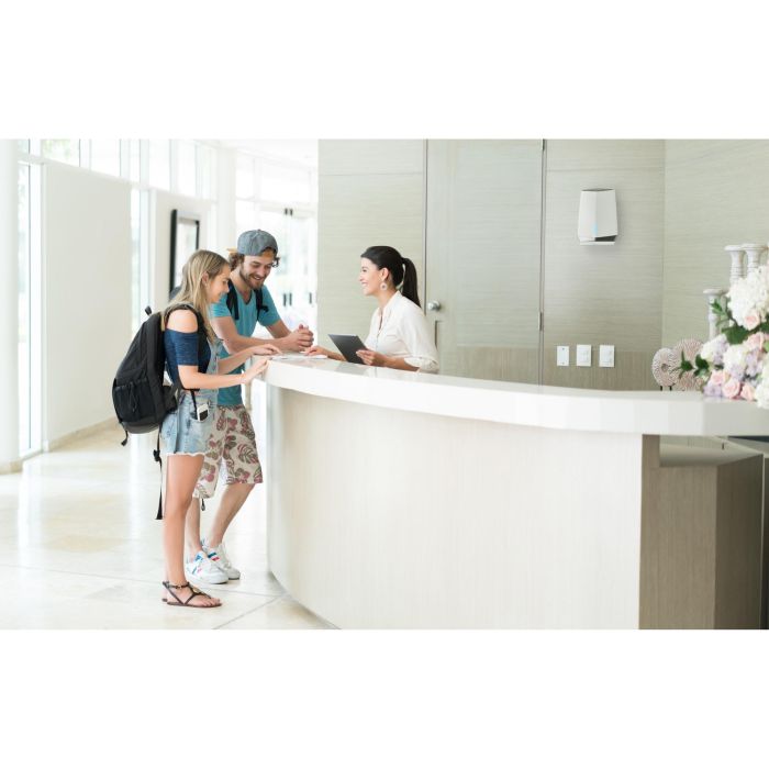 NETGEAR SXK80 Orbi Pro WiFi 6 Business-Tri-Band-Mesh-AX6000-System mit 1 Router SXR80 und 1 Satellit SXS80 6