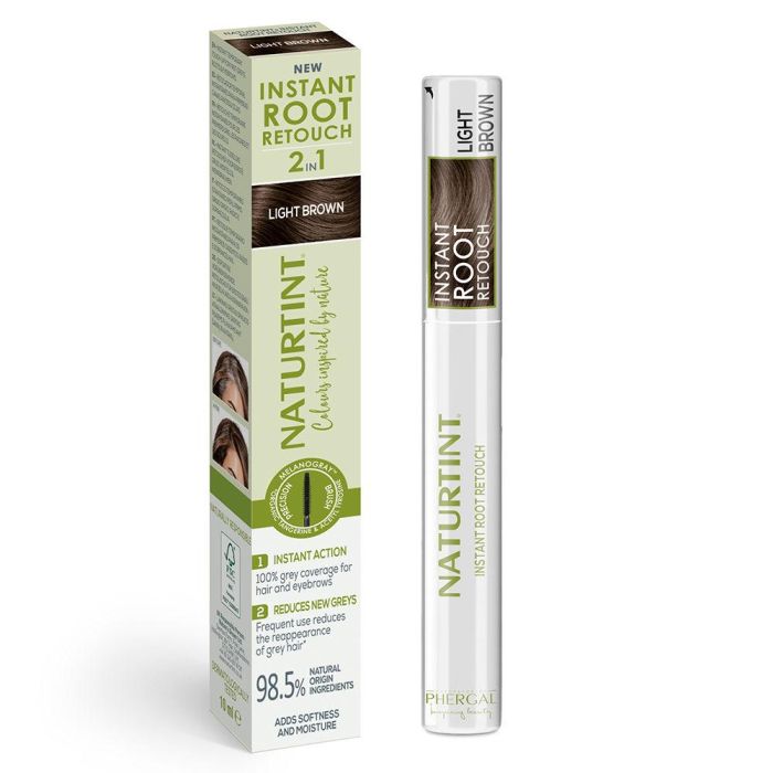 Naturtint Retocador Temporal de Canas Instant Root Retouch 2 en 1 Light Brown 10 ml