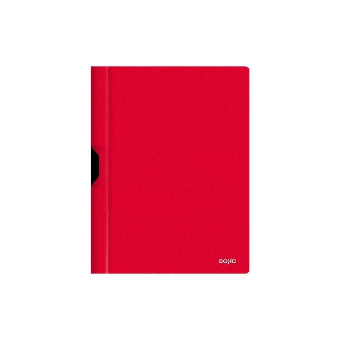 Dosier Clip Pp A4 Pinza Metal 30H Rojo (Set de 8)