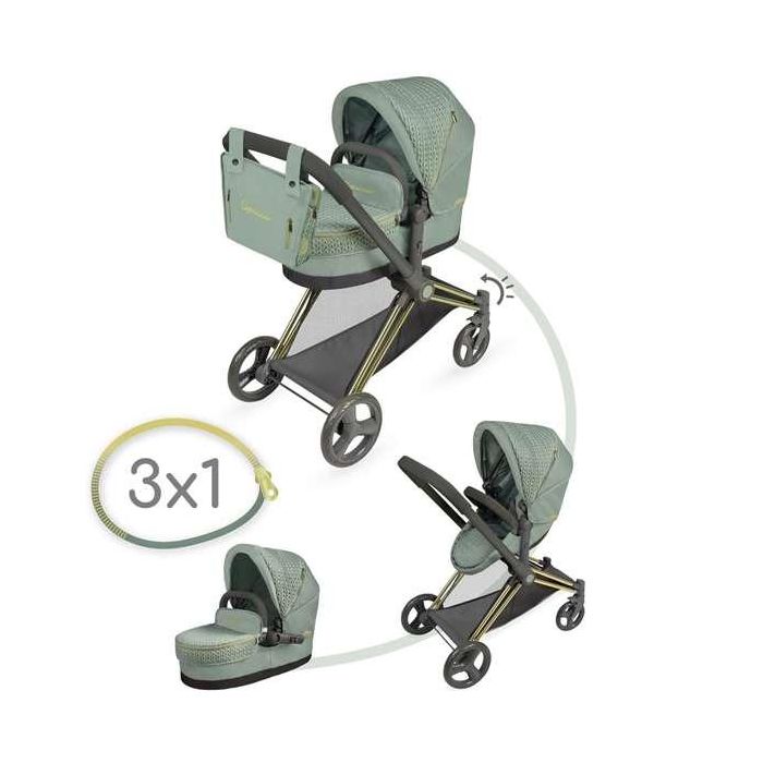 Coche de muñeca 3x1 plegable, para muñecas de hasta 50 cm. 6 Coche de muñeca 3x1 plegable, para muñecas de hasta 50 cm. 6