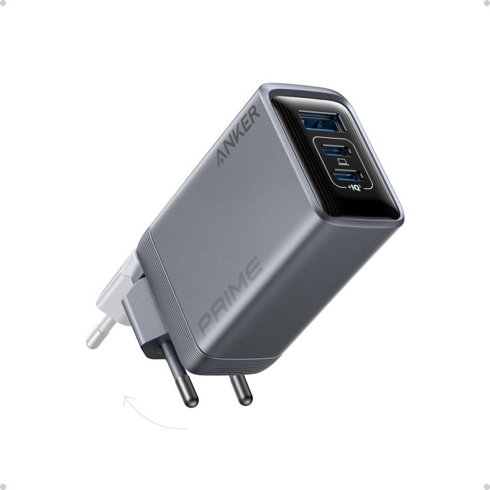 Anker A2688341 - Cargador Prime 100W 3 Puertos (2 USB-C, 1 USB-A) GaN Universal para Múltiples Dispositivos, Negro 0 Anker A2688341 - Cargador Prime 100W 3 Puertos (2 USB-C, 1 USB-A) GaN Universal para Múltiples Dispositivos, Negro 0