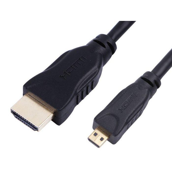 MicroConnect High Speed HDMI 2.0 A to HDMI Micro D cable, with ethernet 1m MicroConnect High Speed HDMI 2.0 A to HDMI Micro D cable, with ethernet 1m