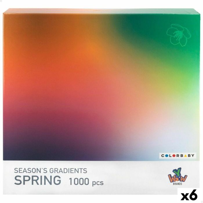 Puzzle Colorbaby Season's Gradients Spring 68 x 50 cm (6 Unidades)