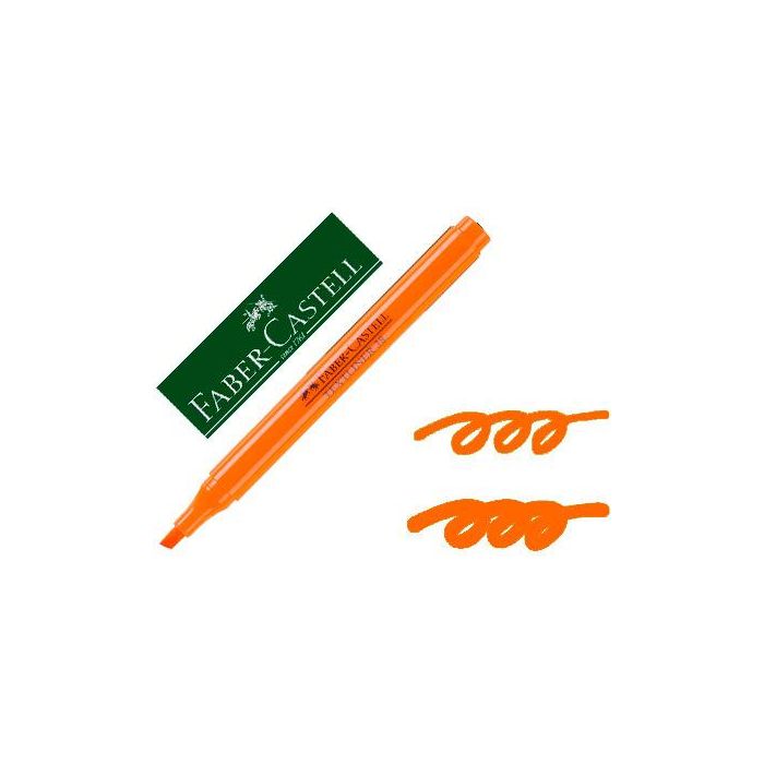 Rotulador Faber Fluorescente Textliner 38 Naranja 10 unidades