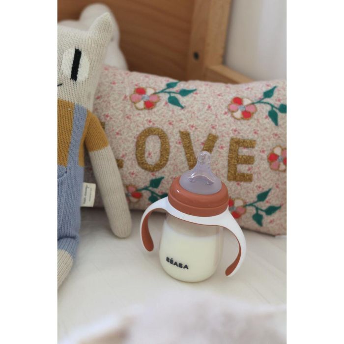 Beaba Biberón de entrenamiento 2 en 1 BEA1728519329130 210 ml Terracota 6
