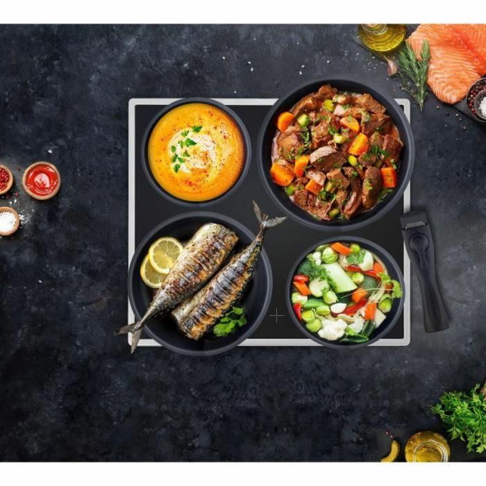 Arthur Martin AM3950 Batería de Cocina de 16 Piezas - Aluminio - Mango Extraíble - Apta para Inducción 4