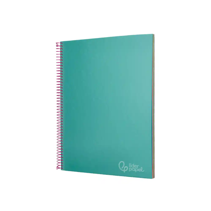 Liderpapel Cuaderno Espiral A4 Micro Jolly Tapa Forrada 140 Hojas Cuadro 5mm Turquesa 3