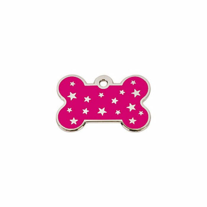 Placa identificativa para collar Imarc PetScribe Passion Rosa Plata 1 Placa identificativa para collar Imarc PetScribe Passion Rosa Plata 1
