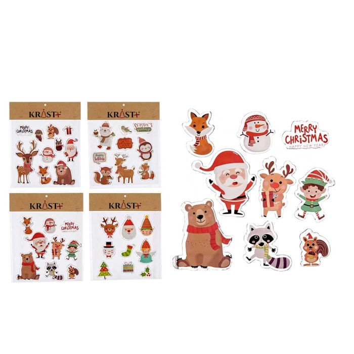 Set 9Pzs Pegatinas Gel Navidad Oso Krist+ 20X26CM (72 Unidades) Set 9Pzs Pegatinas Gel Navidad Oso Krist+ 20X26CM (72 Unidades)