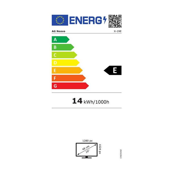 AG Neovo Monitor X-19E 19" SXGA LED TN 1280x1024 5:4 3ms Negro 7 AG Neovo Monitor X-19E 19" SXGA LED TN 1280x1024 5:4 3ms Negro 7