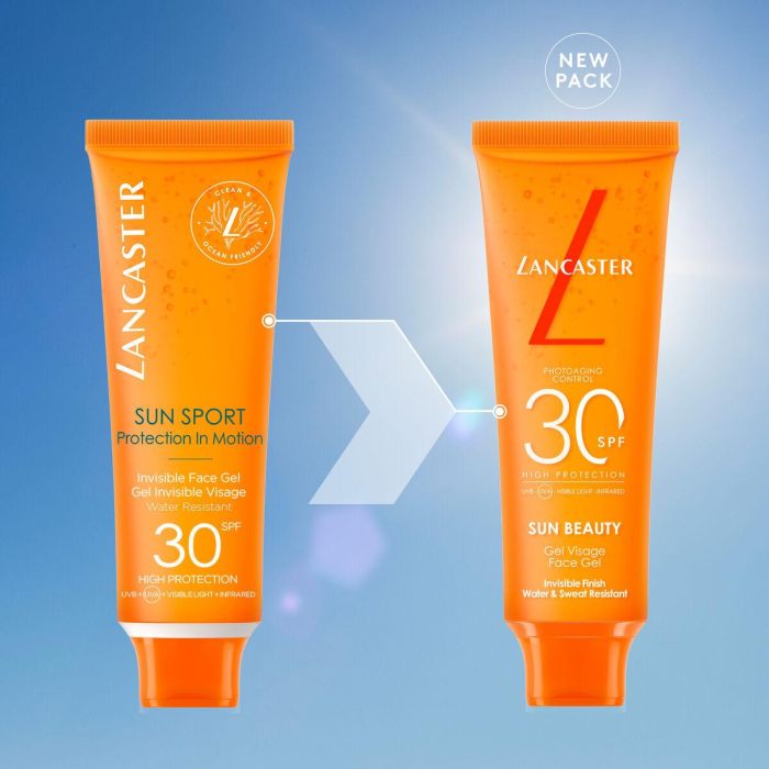 Lancaster Protector Solar Facial Invisible SUN SPORT SPF30 50 ml Gel Refrescante Resistente al Agua 2 Lancaster Protector Solar Facial Invisible SUN SPORT SPF30 50 ml Gel Refrescante Resistente al Agua 2
