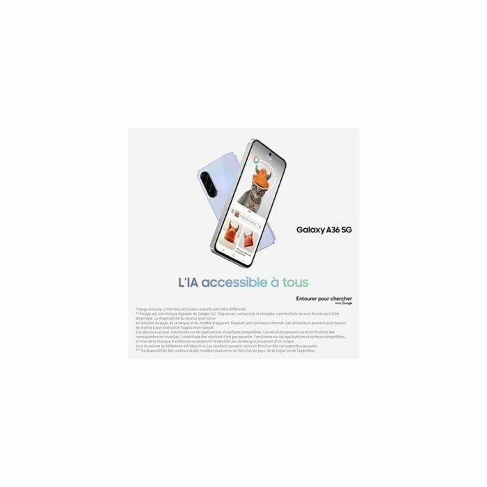 Smartphone Samsung A36 5G A.WHITE 6,7" 6 GB RAM 128 GB 256 GB Blanco 4 Smartphone Samsung A36 5G A.WHITE 6,7" 6 GB RAM 128 GB 256 GB Blanco 4