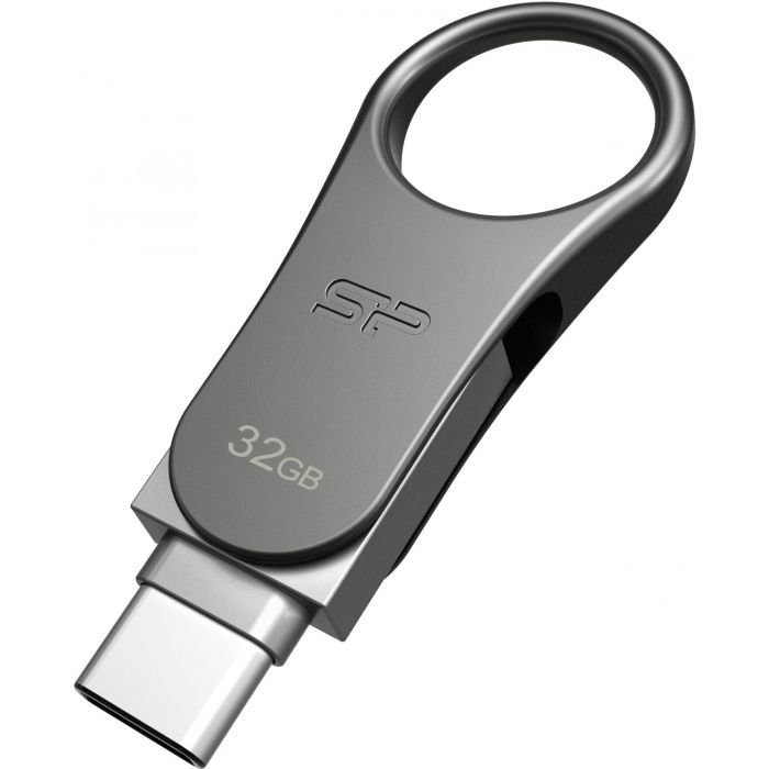 STICK Silicon Power USB-Stick 32GB USB3.0 C80 Silver Type C-Ready 1 STICK Silicon Power USB-Stick 32GB USB3.0 C80 Silver Type C-Ready 1