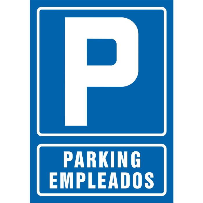 Pictograma Syssa Señal De Parking Empleados En Pvc 210x297 mm