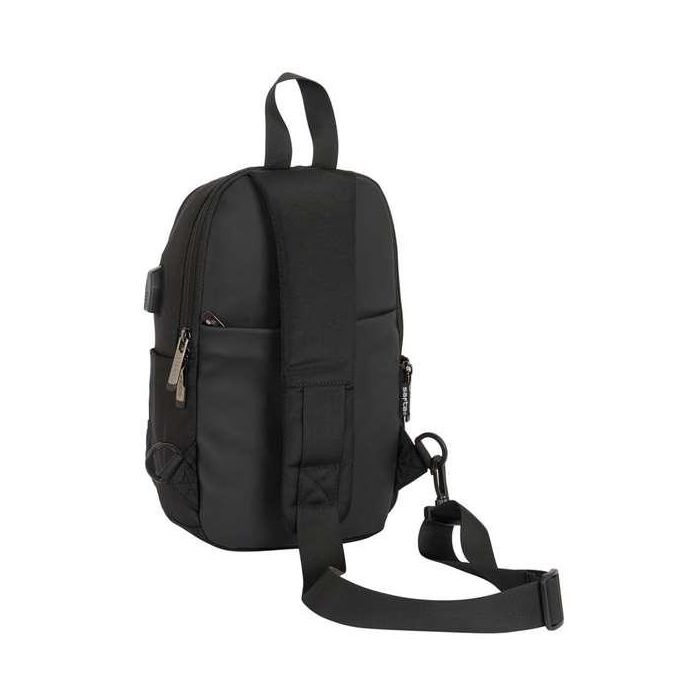 Safta Mini Mochila 1 Hombrera Tablet 11"+USB Business Black 18x34x12 cm 6