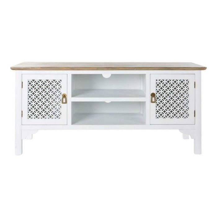Mueble de TV DKD Home Decor 8424001812066 Blanco Multicolor Marrón claro Abeto 120 x 45 x 58 cm 1 Mueble de TV DKD Home Decor 8424001812066 Blanco Multicolor Marrón claro Abeto 120 x 45 x 58 cm 1