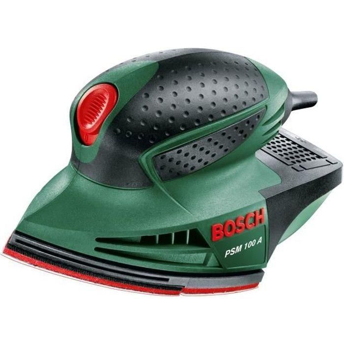 Bosch PSM 100 A Lijadora Multifunción de 100W, superficie de lijado 104 cm², 2600 osc/min, diseño ligero de 0.9 kg Bosch PSM 100 A Lijadora Multifunción de 100W, superficie de lijado 104 cm², 2600 osc/min, diseño ligero de 0.9 kg