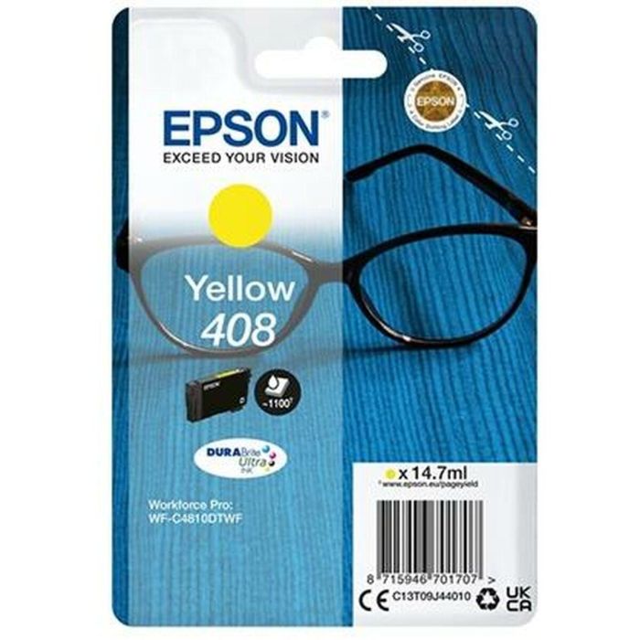 EPSON tinta Amarilllo Singlepack 408 DURABrite Ultra Ink