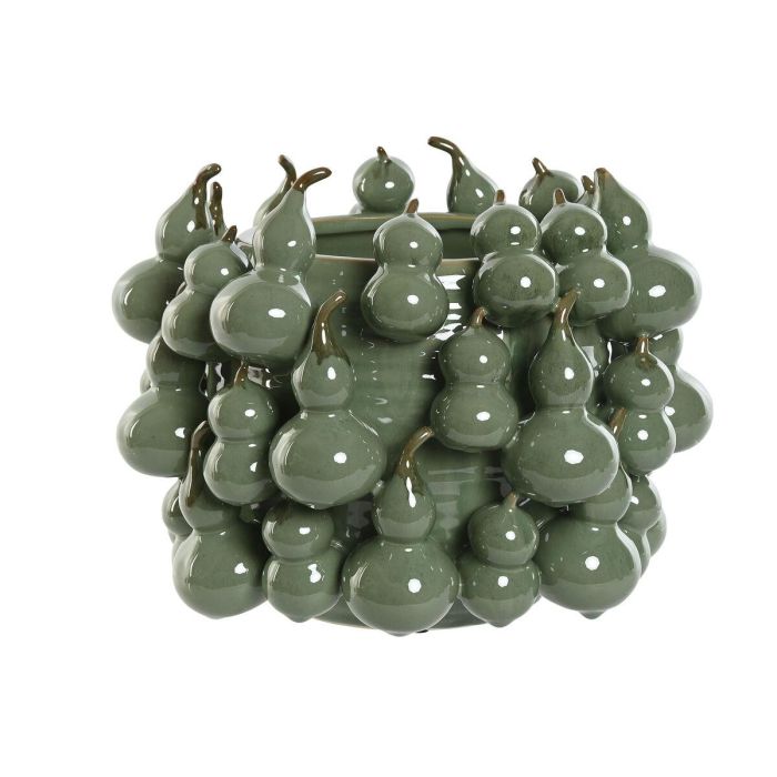 DKD Home Decor Jarrón Decorativo Tropical de Gres con Diseño de Calabaza, Color Verde, Medidas: Ancho 30 cm, Alto 23 cm, Profundidad 30 cm 0 DKD Home Decor Jarrón Decorativo Tropical de Gres con Diseño de Calabaza, Color Verde, Medidas: Ancho 30 cm, Alto 23 cm, Profundidad 30 cm 0