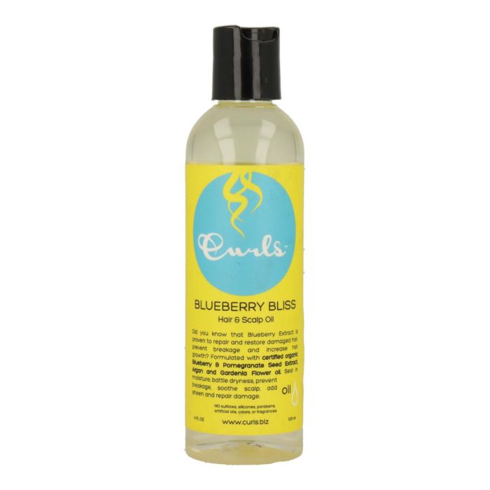 Curls Blueberry Bliss Hair & Scalp Aceite - Repara, protege y restaura cabello dañado 120 ml