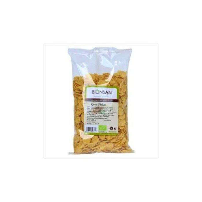 BIONSAN Corn Flakes de Maíz Ecológico 250g - Sin GMO, Apto Veganos y Vegetarianos