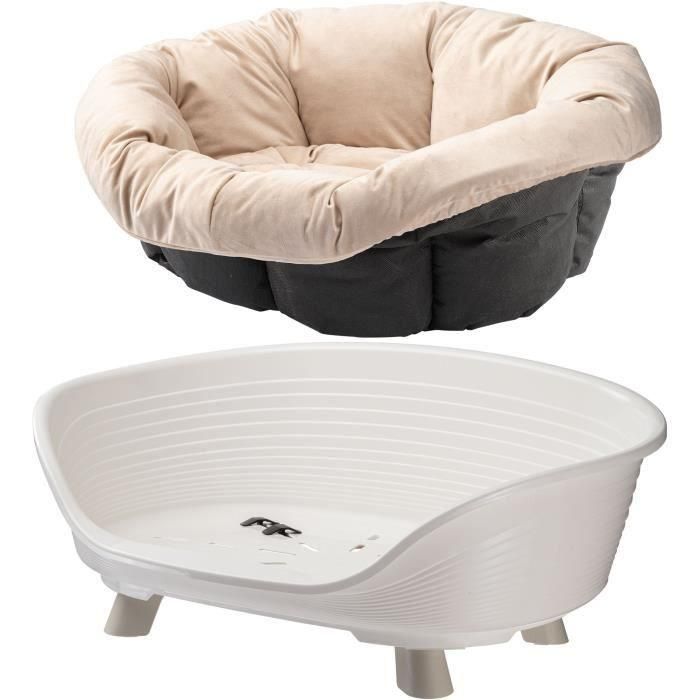 Ferplast FER8010690210018 Cesta Sofá Trono 6 para mascotas con cojín blanco 4 Ferplast FER8010690210018 Cesta Sofá Trono 6 para mascotas con cojín blanco 4