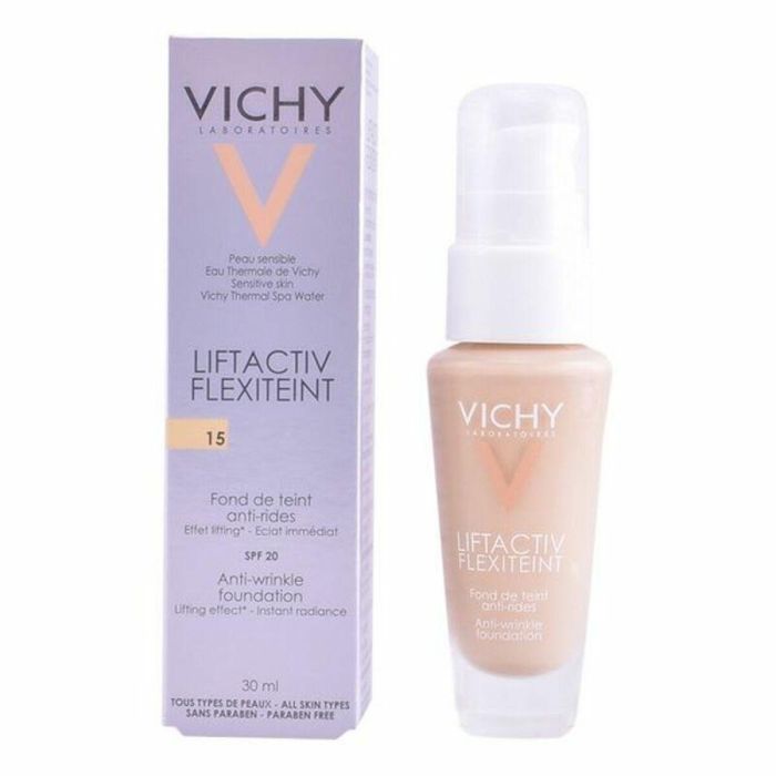 Fondo de Maquillaje Fluido Liftactiv Flexiteint Vichy Spf 20 6 Fondo de Maquillaje Fluido Liftactiv Flexiteint Vichy Spf 20 6