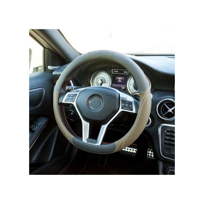 Abc Funda Volante CS6GOD7010 Gris-Marrón Confort Universal Antideslizante 1 Unidad