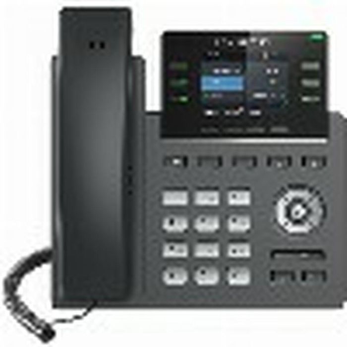 Grandstream GRP-2613 Teléfono IP de Escritorio Negro, 4 Líneas, Pantalla 2.4", Gigabit Ethernet, PoE