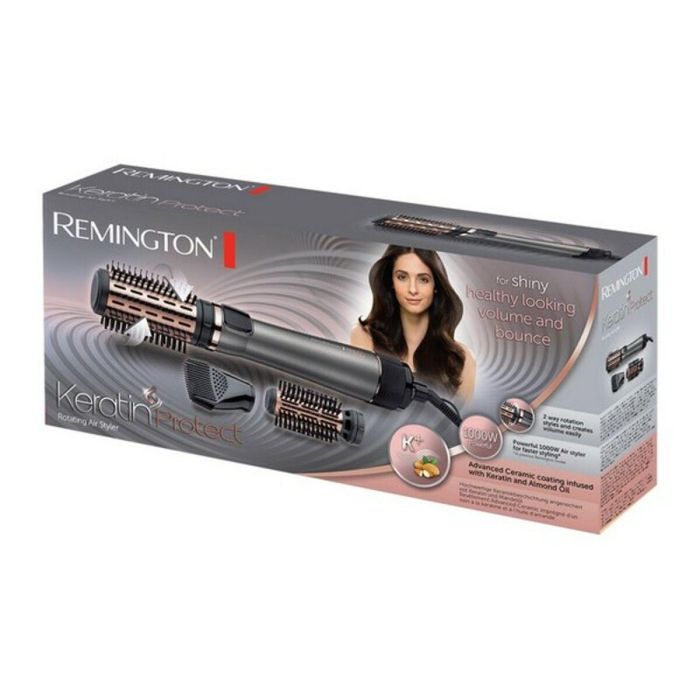 Remington Cepillo Rotativo Keratin Protect 1000W Bidireccional con 2 cepillos térmicos: 50mm cerdas mixtas y 40mm cerdas flexibles 1