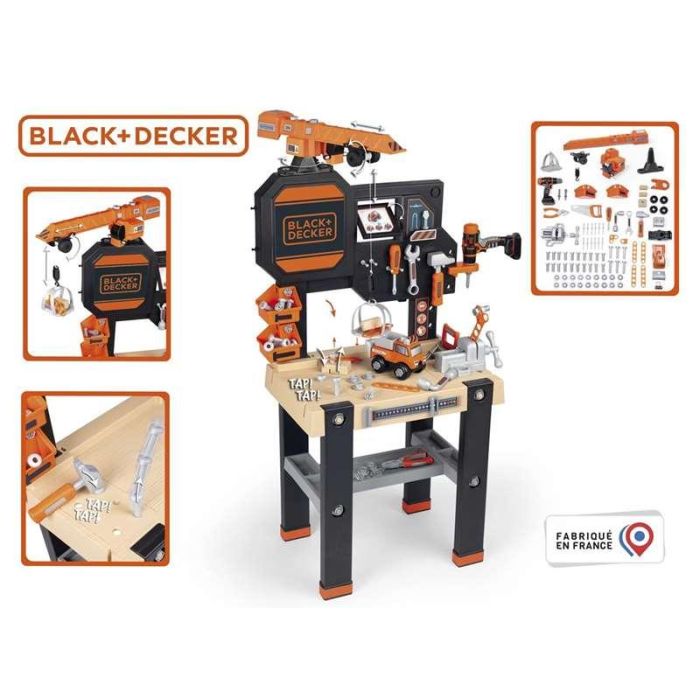 Banco de trabajo black&decker builder. dedicado a la construcción. con 94 accesorios 117x82x34 cm 4