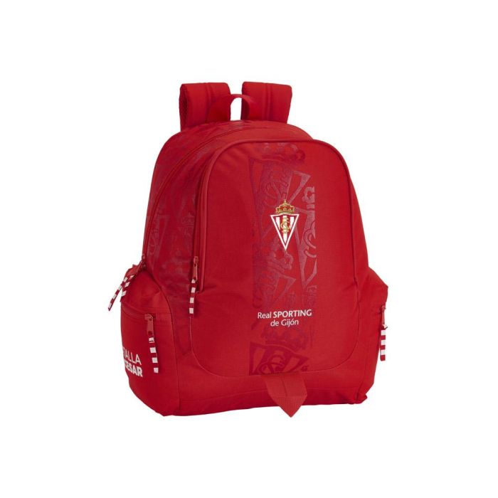 Mochila Escolar Real Sporting de Gijón Rojo