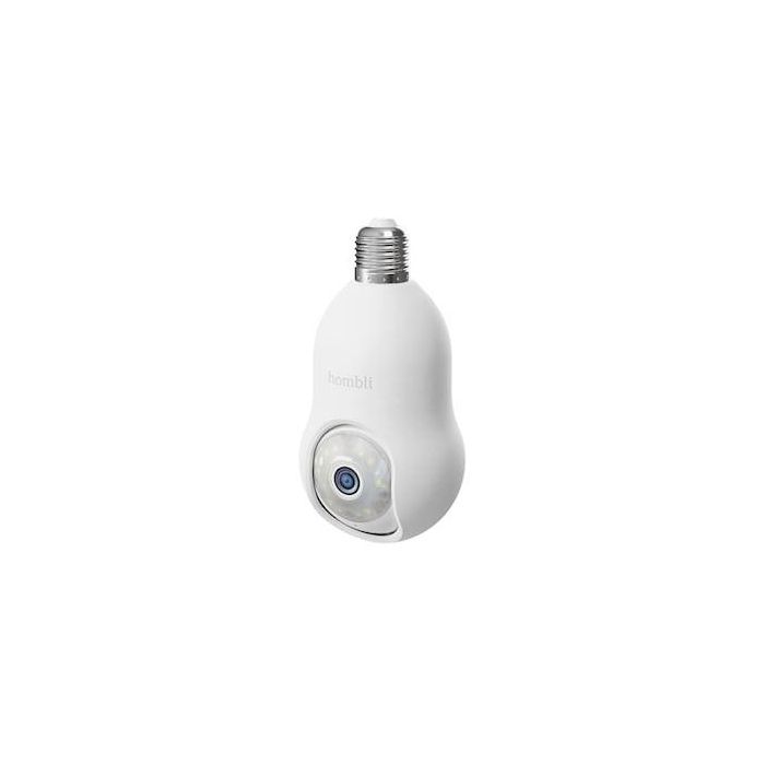 Hombli Cámara de Seguridad Inteligente para Exterior Bulb Cam 2K, Blanca
