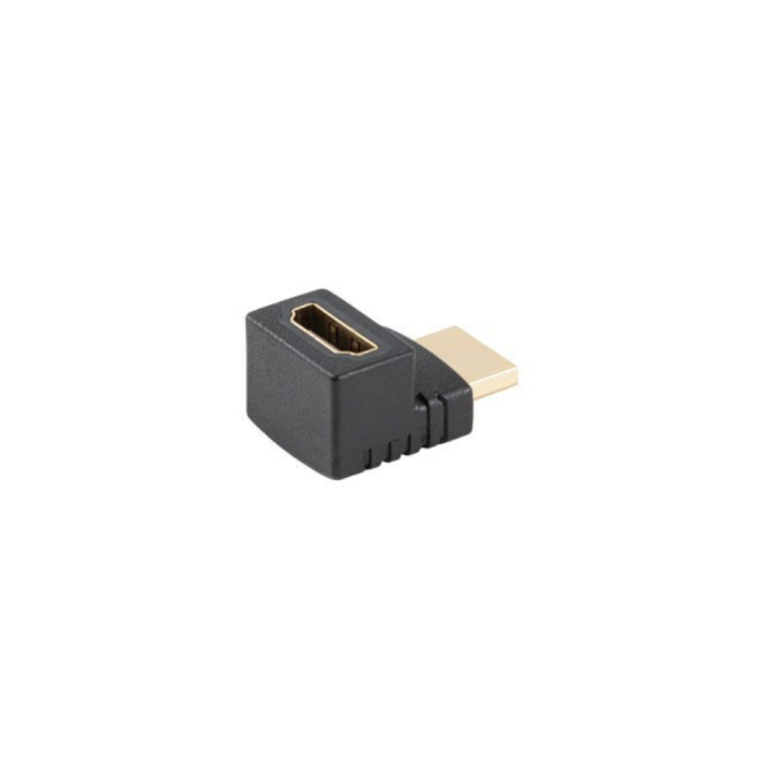 Lanberg Adaptador HDMI 4K 60Hz HDR 2.0 Macho a Hembra con Conector Angular y Contactos Bañados en Oro Negro 2 Lanberg Adaptador HDMI 4K 60Hz HDR 2.0 Macho a Hembra con Conector Angular y Contactos Bañados en Oro Negro 2