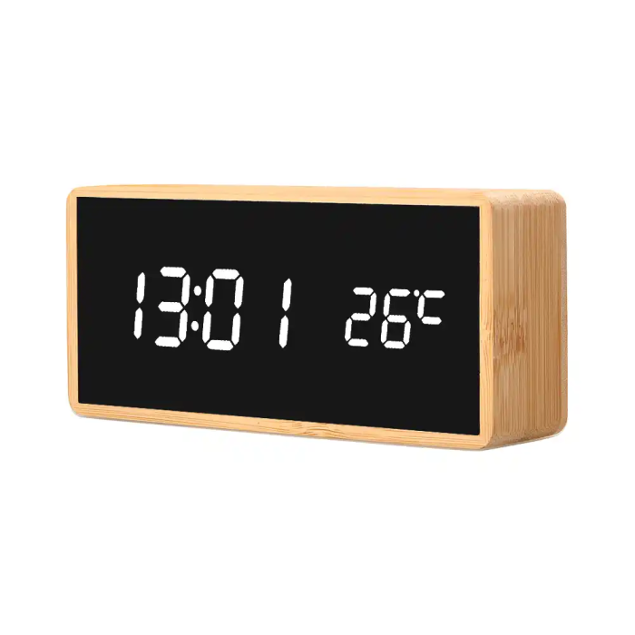 Q-connect Reloj Digital Sobremesa con Temperatura y 3 Alarmas 150x45x70mm 2