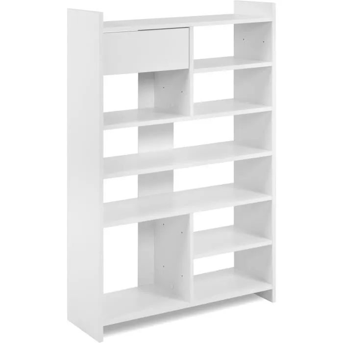 MÜNSTER Zapatero Blanco 12 Pares de Zapatos 71.5 x 25 x 109 cm 003773MACMUNSTER 2 MÜNSTER Zapatero Blanco 12 Pares de Zapatos 71.5 x 25 x 109 cm 003773MACMUNSTER 2