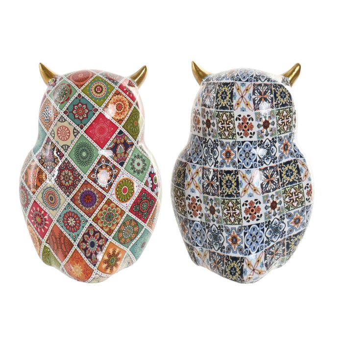 Figura Mediterraneo DKD Home Decor Multicolor 11.5 x 16.5 x 11.5 cm (2 Unidades) 2 Figura Mediterraneo DKD Home Decor Multicolor 11.5 x 16.5 x 11.5 cm (2 Unidades) 2
