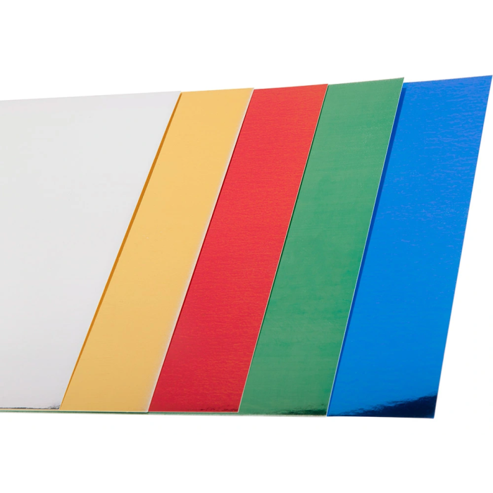 Liderpapel Cartulina A4 235 g/m2 Metalizada 5 Colores Surtidos Paquete 50 Hojas Manualidades y Cartelería 5