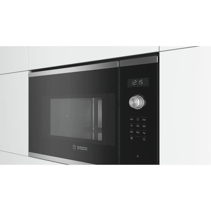Microondas de encastre simple BOSCH SER6 BFL554MS1F Acero inoxidable 25 L 38,2 x 59,4 x 38,8 cm 1 Microondas de encastre simple BOSCH SER6 BFL554MS1F Acero inoxidable 25 L 38,2 x 59,4 x 38,8 cm 1