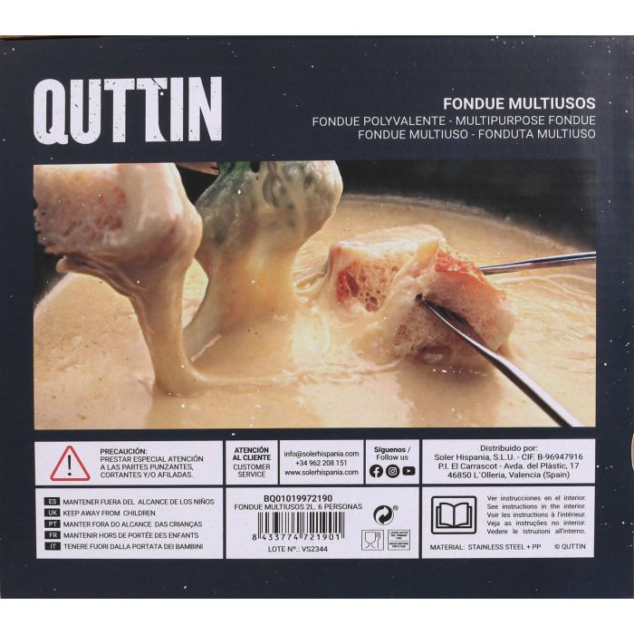 Quttin Fondue Multiusos 2L para 6 Personas (6 Unidades) 5