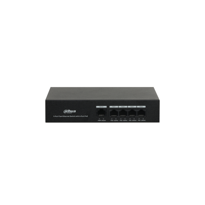 (Dh-Pfs3005-4Et-36) Dahua Switch Poe 4 Puertos + 1 (Dh-Pfs3005-4Et-36) Dahua Switch Poe 4 Puertos + 1