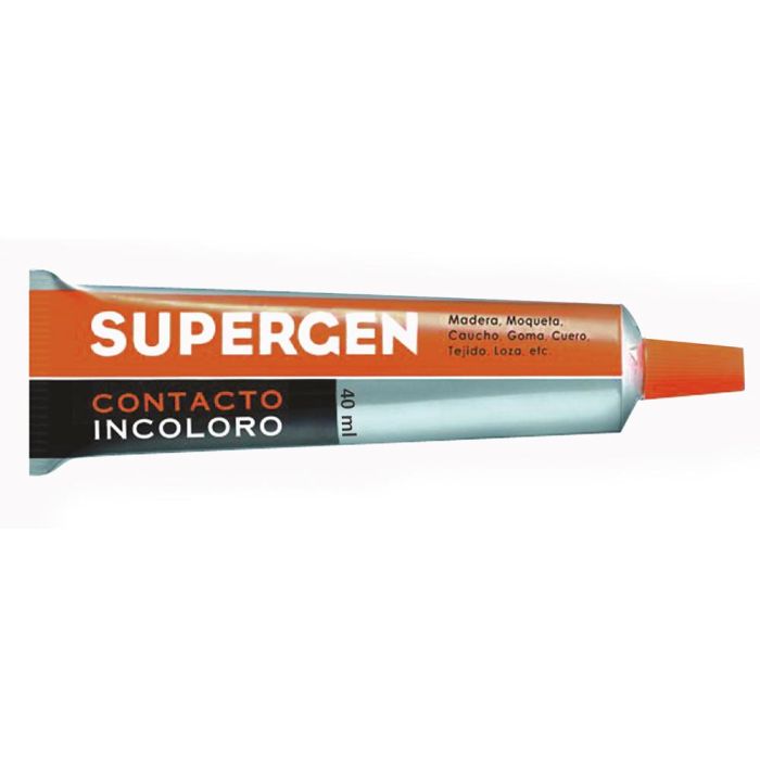 Pegamento Supergen Contacto Incoloro 40 mL Unidad 24 unidades 1