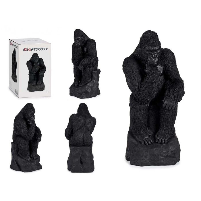Gorila Pensando Negro Giftdecor 20X45CM (2 Unidades) Gorila Pensando Negro Giftdecor 20X45CM (2 Unidades)
