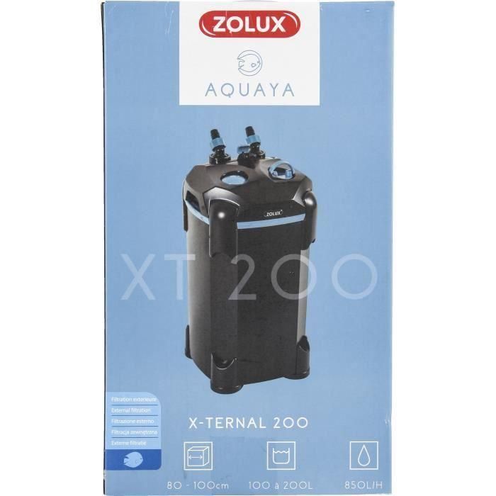 Filtro externo - Zolux - Xternal 200 - Para acuarios de 100 a 200 L - Caudal de 850 L/h - 9,3W 3