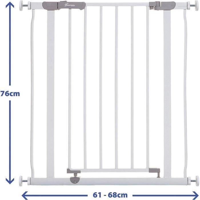Dreambaby DRE9312742893347 Barrera de seguridad infantil AVA Montada a presión 61-68x76 cm Doble cierre Blanca 1 Dreambaby DRE9312742893347 Barrera de seguridad infantil AVA Montada a presión 61-68x76 cm Doble cierre Blanca 1